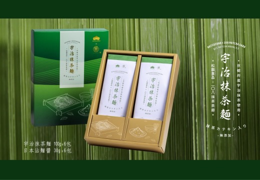 松園食品 X 一〇八抹茶茶廊 宇治抹茶麵禮盒 (6入裝)